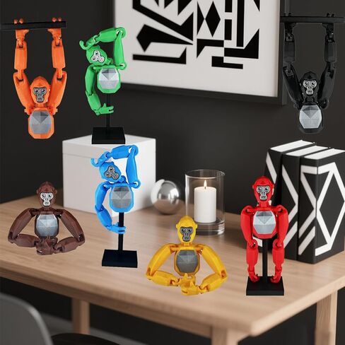 Monkey Tag Model for Adult 6-Inch with Stand & Accessories Poseable Joints for Dynamic Display,Adult Collectible for Desk & Shelf Gag Joke Model in Saudi Arabia
