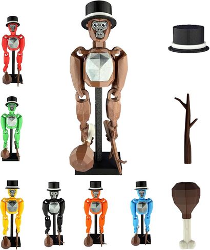 Monkey Tag Model for Adult 6-Inch with Stand & Accessories Poseable Joints for Dynamic Display,Adult Collectible for Desk & Shelf Gag Joke Model in Saudi Arabia