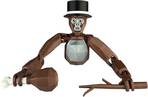 Monkey Tag Model for Adult 6-Inch with Stand & Accessories Poseable Joints for Dynamic Display,Adult Collectible for Desk & Shelf Gag Joke Model in Saudi Arabia