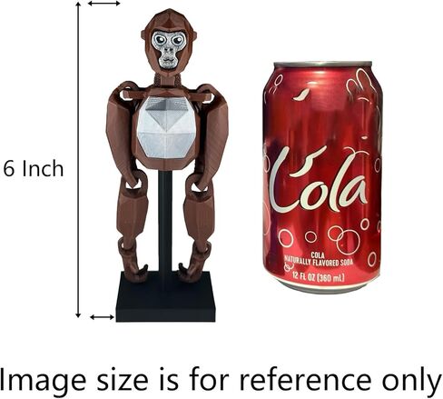 Monkey Tag Model for Adult 6-Inch with Stand & Accessories Poseable Joints for Dynamic Display,Adult Collectible for Desk & Shelf Gag Joke Model in Saudi Arabia