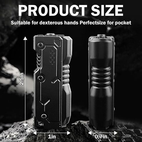 Metal Fidget Slider Toy for Adults, Cool Magnet Push Pull Robot Gun Barrel Design EDC Stress Relief Toys for ADHD & Anxiety, Magnetic Executive Desk Figet for Office, Home, Travel (Black) in Kuwait