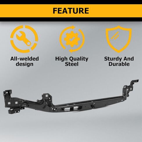 KUAFU دعم المبرد متوافق مع 2013-2016 لينكولن MKZ 2013-2017 استبدال فورد فيوجن لFO1227103 DS7Z-8A284-A شريط التعادل العلوي الكهربائي الصلب الأسود in Kuwait