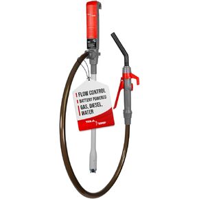 TERA PUMP Portable Battery Powered Electric Fuel Pump (2.4 GAL/MIN) Liquid Transfer Pump with Quick Release Nozzle for Gas Diesel E85 DEF AG Chemicals in Kuwait