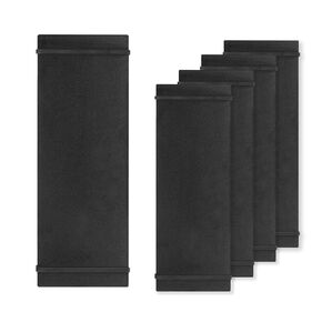 4 Pcs 4 1/2" x 12 1/2" Dark Wood Color Clipboards - Menu Holder - Check Presenter with Straps - for Pocket Sized Notepads in Kuwait