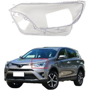 Compatible for Toyota RAV4 RAV 4 2016 2017 2018 Car Headlight Shell Lamp Shade Transparent Cover Headlight Glass Headlight Lens Cover(2Pcs Left and Right) in Saudi Arabia
