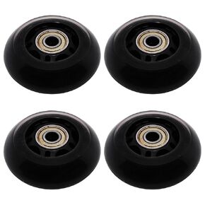 Inline Skate Wheels with Bearings, 3 Inch Roller Blade Wheels 76mm Outdoor and Indoor Clear Wheels for Office Chairs, Luggage (4 Pack,Silver) in Kuwait