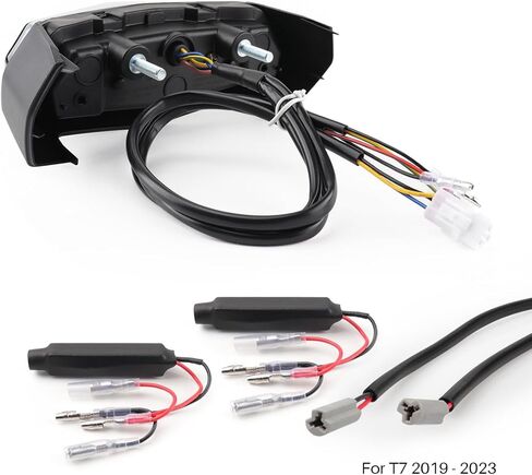 Smoked Lens Integrated LED Tail Light with Brake Running Light Turn Signals for Tenere 700 XTZ700 2019 2020 2021 2022 2023 2024 2025 Rear Light Taillight Assembly T7 Stop Lamp in Saudi Arabia