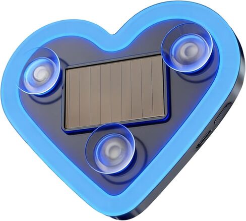 Car LED Ambient Light - Solar-Powered Heart-Shaped LED Neon Light, Wiring Free, Switchable Modes, Romantic Mood Decoration, Interior Atmosphere Lamps for Car (MHD - Red) in Saudi Arabia