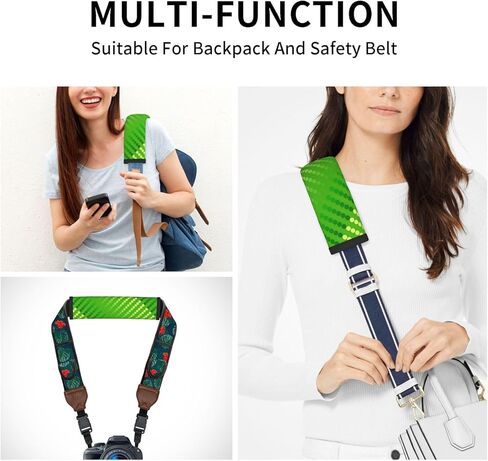 Satin Dots - Shades of Lime Green Soft Auto Seat Belt Cover Seatbelt Shoulder Pad Cushions 2 Pcs Universal Fit for All Cars and Backpack for A More Comfortable Driving in Saudi Arabia