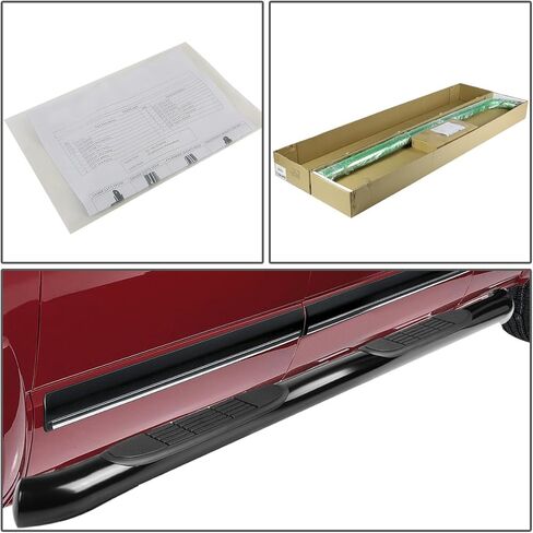 3 Inches Side Step Nerf Bar Running Board Compatible with Ford Explorer 2011-2019, Stainless Steel, Black Powdercoated in Saudi Arabia
