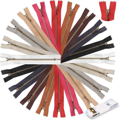 20 قطعة سحابات معدنية 20 قطعة #3 نحاس عتيق (8 بوصة - 20 قطعة) in Kuwait