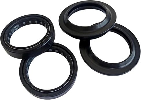 43x55x11 43 * 55 * 11 Front Shock Fork Damper Shaft Oil Seal Retainers 43 55 Dust Cover For 1639 KINGPIN 2007-2010(4pc Seal 4pc Cover) in Saudi Arabia