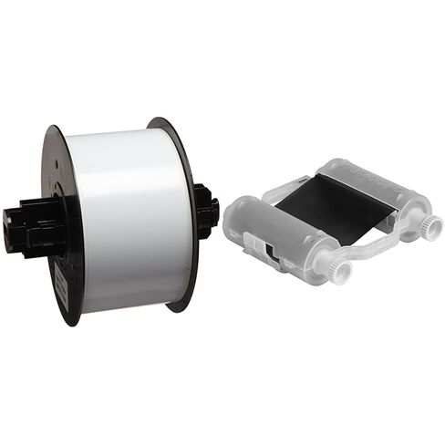 Brady B30C-2250-595-WT 100' Length x 2.250" Width, B-595 Vinyl, White BBP31 Indoor/Outdoor Tape & 118084 B30 Series R10000 Printer Ribbon (B30-R10000) - Black - 200' Length, 4.33" Width in Saudi Arabia