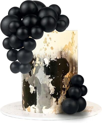 18 PCS Balls Cake Topper Gold 5 Sizes Ball Cake Picks for DIY Baking Wedding Anniversary Birthday Decoration in Saudi Arabia