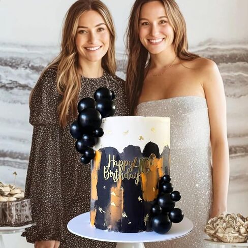 18 PCS Balls Cake Topper Gold 5 Sizes Ball Cake Picks for DIY Baking Wedding Anniversary Birthday Decoration in Saudi Arabia