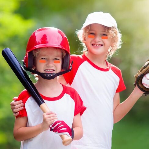 96 Pairs Eye Strips Sports Eye Strips Breathable Baseball Eye Strips with 1 Piece White Pencil for Baseball Football Softball Fans on Game Day (Black) in Kuwait