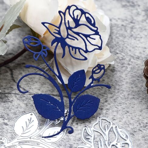 قالب قوالب القطع المعدنية من Rose Craft - قطعة واحدة، قوالب قطع الزهور لنقش الورق بنفسك، سجل القصاصات، ألبوم الصور، الختم المصنوع يدويًا، وتزيين الهدايا in Kuwait