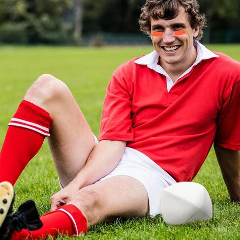 96 Pairs Eye Strips Sports Eye Strips Breathable Baseball Eye Strips with 1 Piece White Pencil for Baseball Football Softball Fans on Game Day (Black) in Kuwait