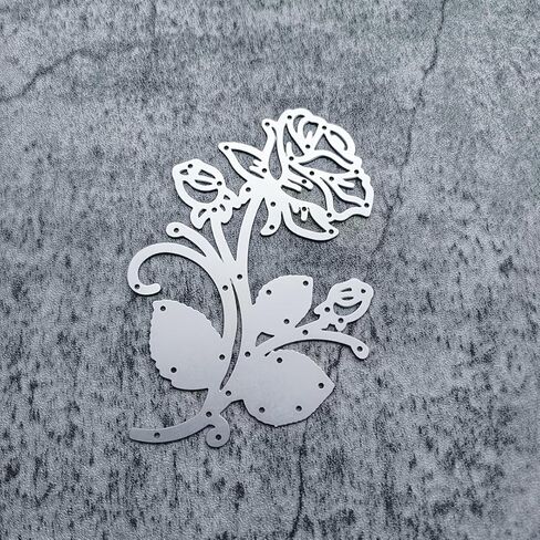 قالب قوالب القطع المعدنية من Rose Craft - قطعة واحدة، قوالب قطع الزهور لنقش الورق بنفسك، سجل القصاصات، ألبوم الصور، الختم المصنوع يدويًا، وتزيين الهدايا in Kuwait