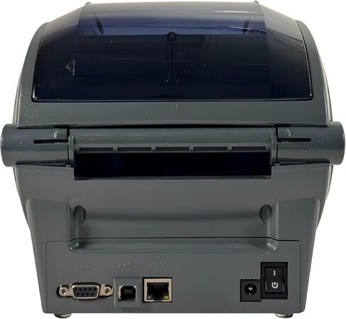 طابعة ملصقات باركود حرارية Zebra GX430T 300 نقطة في البوصة USB LAN تسلسلية GX43-102410-150، حزمة مع محول تيار متردد (متجدد) in Saudi Arabia