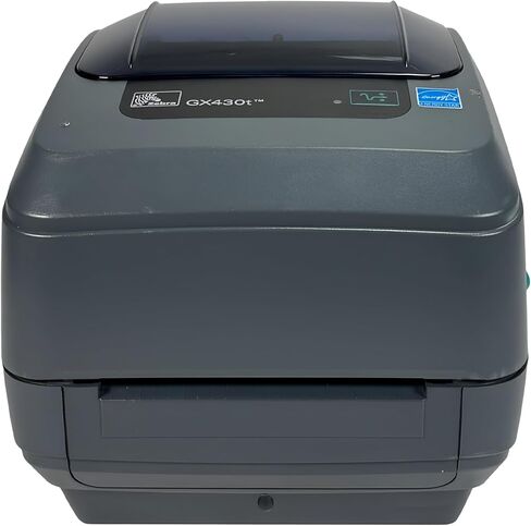 طابعة ملصقات باركود حرارية Zebra GX430T 300 نقطة في البوصة USB LAN تسلسلية GX43-102410-150، حزمة مع محول تيار متردد (متجدد) in Saudi Arabia