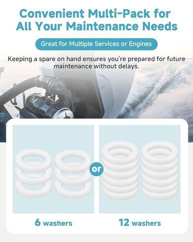 6 قطع متوافقة مع OMC Johnson Evinrude Sierra 18-4248 18-4248-9 18-42481-9 311598 777517 مجموعة غسالة قابس استنزاف الوحدة السفلية قطع غيار حشية المسمار لتصريف الزيت 3852105 18-2387 in Kuwait