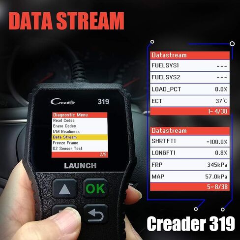 إطلاق الماسح الضوئي obd2 CR319 فحص قارئ رمز المحرك مع وظائف obd2 الكاملة in Saudi Arabia