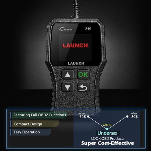 إطلاق الماسح الضوئي obd2 CR319 فحص قارئ رمز المحرك مع وظائف obd2 الكاملة in Saudi Arabia