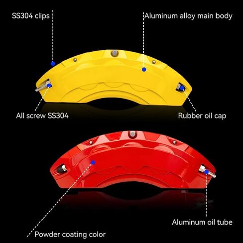 Brake Purple Caliper Covers Tire Covers Aluminum Vehicle Specific for All Car, Set of 4 in Saudi Arabia