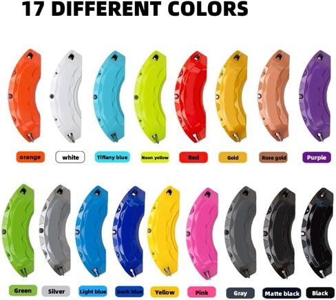 Brake Purple Caliper Covers Tire Covers Aluminum Vehicle Specific for All Car, Set of 4 in Saudi Arabia