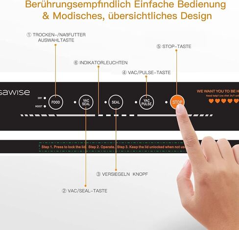 MegaWise Vacuum Sealer Machine | 2023 New Version| 80kPa Suction Power| Bags and Cutter Included (Silver) in Kuwait