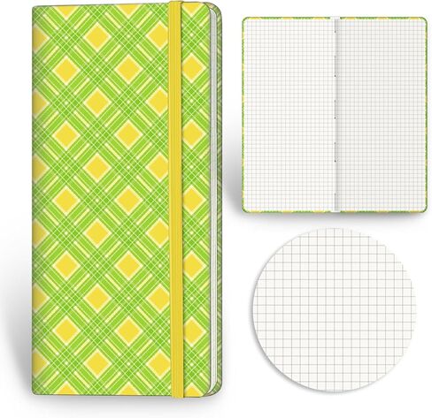 Graph Paper Notebook,3.5x7.3 Inch Portable Rectangle Graph Paper Notebook, 160 Pages 100 GSM Thick Graph Paper with Inner Pocket Journal Notebook.Blue Grid in Saudi Arabia