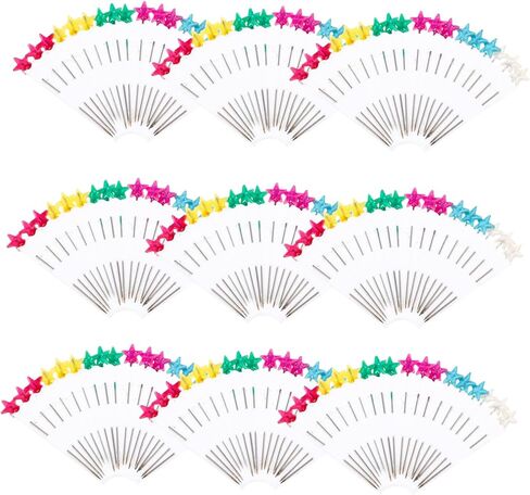 Uonlytech 10-Piece Colorful Pearl Head Positioning Pins for Sewing DIY Crafts and Floral Arrangements Rust-Resistant Straight Needles Large Heads for Easy Use in Saudi Arabia