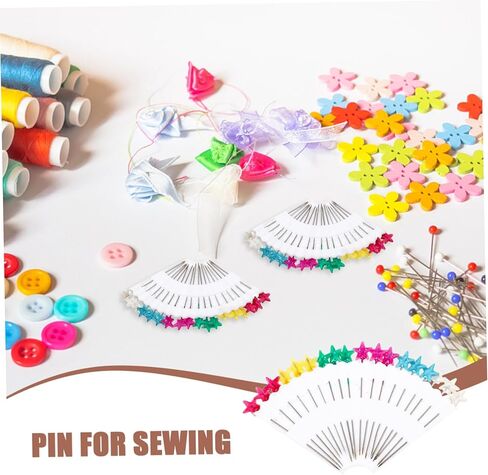Uonlytech 10-Piece Colorful Pearl Head Positioning Pins for Sewing DIY Crafts and Floral Arrangements Rust-Resistant Straight Needles Large Heads for Easy Use in Saudi Arabia