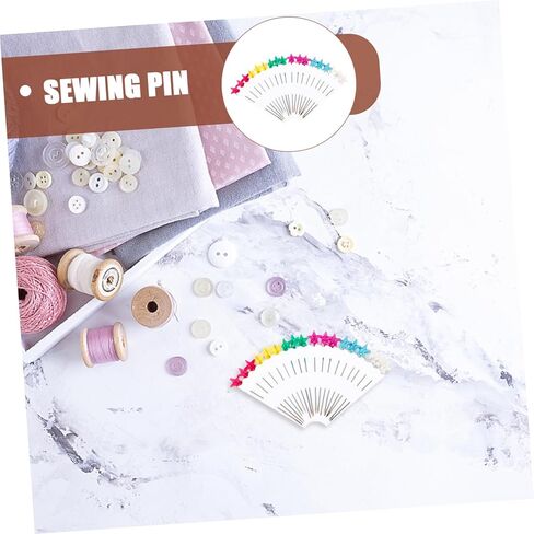 Uonlytech 10-Piece Colorful Pearl Head Positioning Pins for Sewing DIY Crafts and Floral Arrangements Rust-Resistant Straight Needles Large Heads for Easy Use in Saudi Arabia