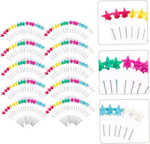 Uonlytech 10-Piece Colorful Pearl Head Positioning Pins for Sewing DIY Crafts and Floral Arrangements Rust-Resistant Straight Needles Large Heads for Easy Use in Saudi Arabia