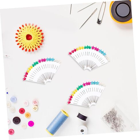 Uonlytech 10-Piece Colorful Pearl Head Positioning Pins for Sewing DIY Crafts and Floral Arrangements Rust-Resistant Straight Needles Large Heads for Easy Use in Saudi Arabia