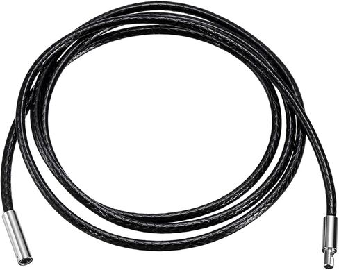 uxcell Leather Cord Necklace with Stainless Steel Clasp, Braided Wax Rope Chain for Pendant in Saudi Arabia