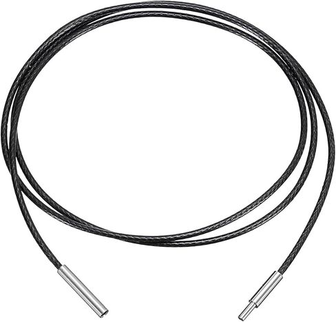 uxcell Leather Cord Necklace with Stainless Steel Clasp, Braided Wax Rope Chain for Pendant in Saudi Arabia