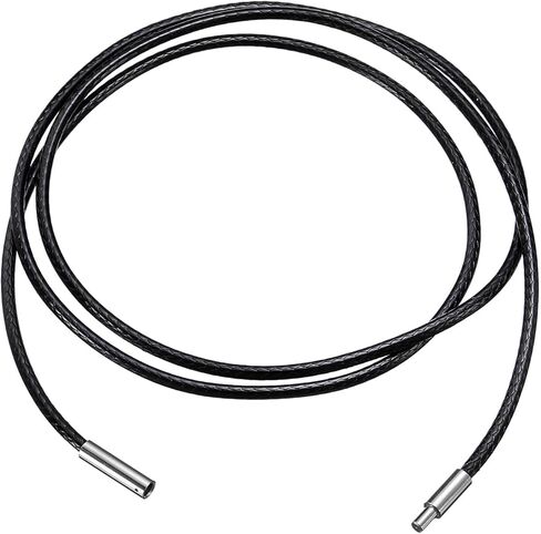 uxcell Leather Cord Necklace with Stainless Steel Clasp, Braided Wax Rope Chain for Pendant in Saudi Arabia
