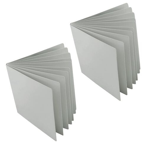 SUPERFINDINGS Blank Board Book 10 Sheets Square Paper Drawing Board Hardcover Blank Boardbook Sketch Board 21x21cm(8.27Inch x 8.27Inch) for Beginners Artists, Grey in Saudi Arabia