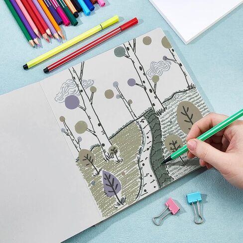 SUPERFINDINGS Blank Board Book 10 Sheets Square Paper Drawing Board Hardcover Blank Boardbook Sketch Board 21x21cm(8.27Inch x 8.27Inch) for Beginners Artists, Grey in Saudi Arabia