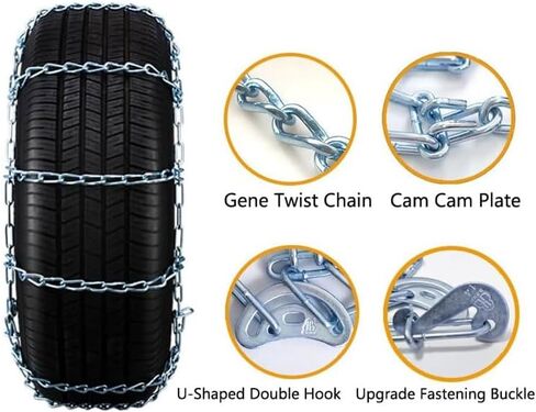 Snow Chains for XT6 2019-2025, Tire Traction Chain Adjustable Emergency Wear-Resistant Anti-Skid Chains Tires Non-Slip Security Cable Belts,L/1150cam in Saudi Arabia