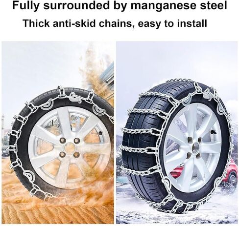 Snow Chains for XT6 2019-2025, Tire Traction Chain Adjustable Emergency Wear-Resistant Anti-Skid Chains Tires Non-Slip Security Cable Belts,L/1150cam in Saudi Arabia