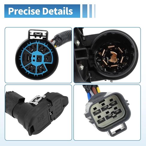 No.CK4T-13B576-KE Trailer Tow Rear Bumper Wiring Connector Harness Kit for Ford Transit 150/250/350 2015-2019 Trailer Towing Hitch Wiring No.CK4Z-13A576-B/ 9U5Z-14489-MAA in Saudi Arabia