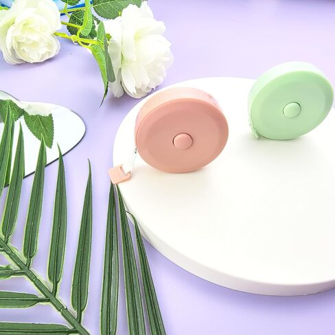 2PCS Soft Tape Measure Retractable Measurin,Green&Pink Retractable Double Scales Rulers for Body,Fabric Sewing,Tailor Cloth,Weight Loss Measurements in Saudi Arabia