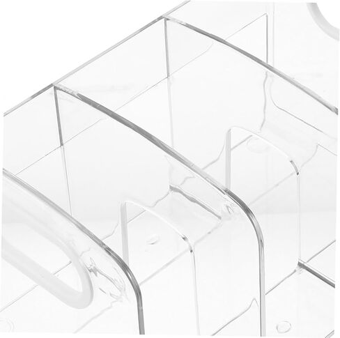 2Pcs Transparent Book Holder Book Stand Organizer for Desktop Sturdy File Organizer Crafted for Home Office in Saudi Arabia