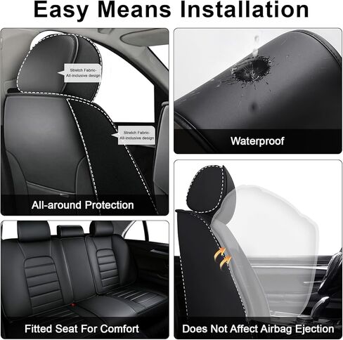 5 Seat Covers for Dodge Durango 2006-2026 Breathable Car Seat Covers,Anti-Slip Waterproof Car Seat Protectors with Airbag,Automotive Vehicle Cushion with Storage Pockets (Standard,Redline) in Saudi Arabia