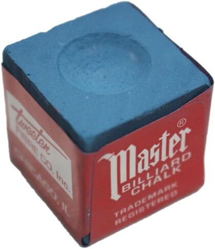 Made in the USA - 2 Boxes of Master Chalk - 24 Pieces for Pool Cues and Billiards Sticks Tips (Gold) in Kuwait