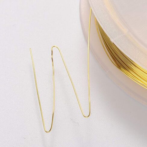 114.82FT 32 Gauge Copper Wire 0.2mm Jewelry Beading Wire Gold Metal Craft Artistic Coil Wire in Saudi Arabia